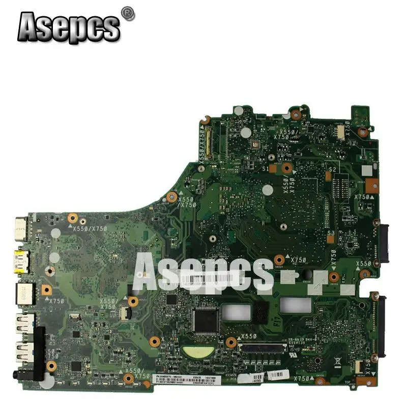 Asepcs X550ZA материнская плата для ноутбука For Asus X550ZE X550Z X550 K550Z X555Z VM590Z тест