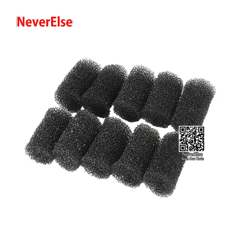 Black 10 шт. Сменный фильтр-губка Dia2x4cm для мини-маленького насоса-фильтра, внутренняя запасная губка, аквариум, аксессуары для аквариума - Цвет: Black