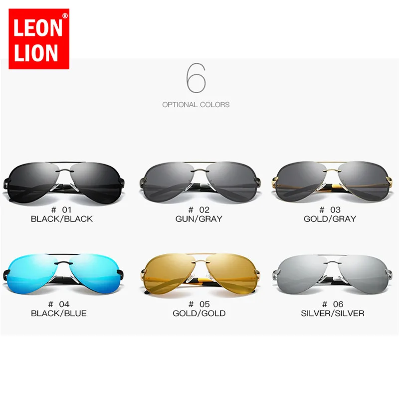 LeonLion 2021 поляризационные солнцезащитные очки мужские брендовые дизайнерские