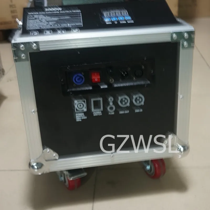 Низкая противотуманная машина Flightcase маленький размер 3000 Вт водяная база дымовая
