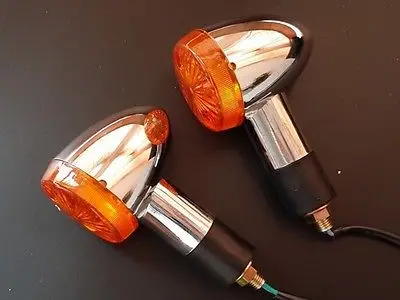Янтарный сигнал поворота для Harley Cruiser Кафе Racer Chooper XL FL Bobber 883|signal lens|bulletsignal combiner |
