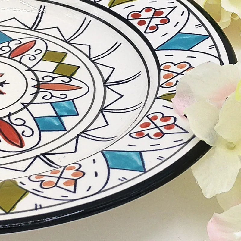 Обеденная тарелка лоток для еды керамическая блюдо ручная роспись суши тарелки