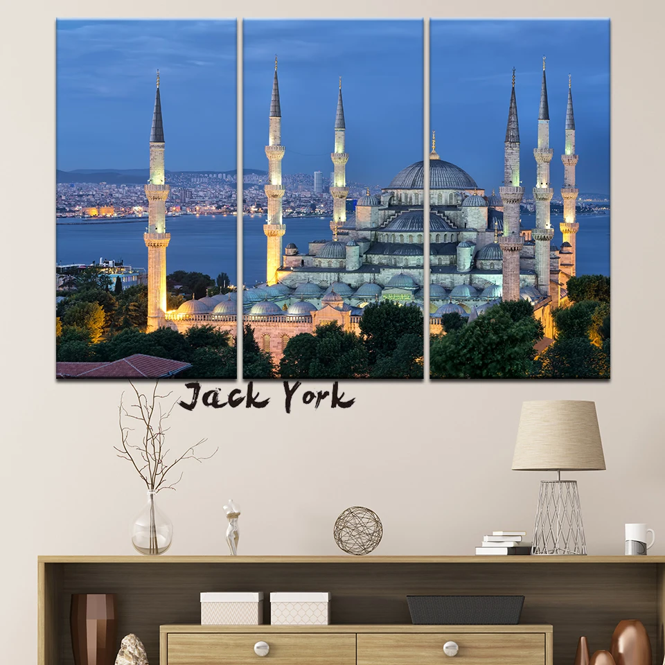 Картина на холсте Султан ночью 3 шт. | Дом и сад