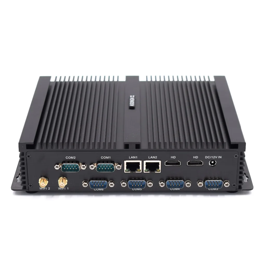 Intel i3 4010U промышленный компьютер Win7 HDMI Core i7 5500U безвентиляторный ПК i5 4200U 2 Gigabit Lan 6 Com