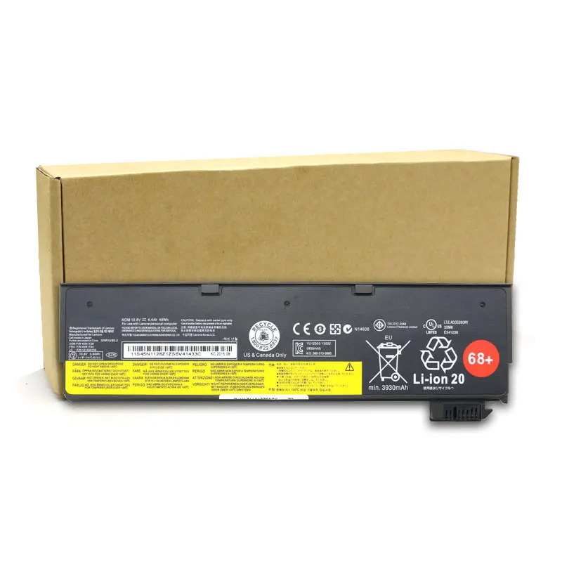 Оригинальный 6 ячеек 10 8 V 4.4Ah 48Wh 68 + Аккумулятор для ноутбука Lenovo ThinkPad T440 T440S X240 X250