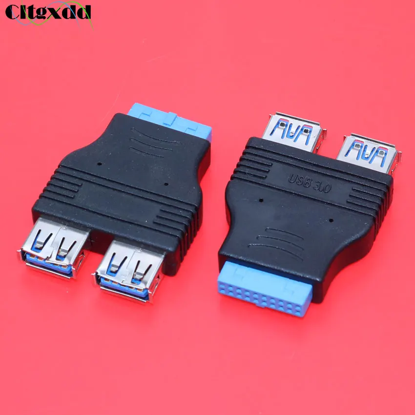 Cltgxdd 1 шт. двойной USB 3 0 тип A гнездо к 20 Pin Материнская плата разъем
