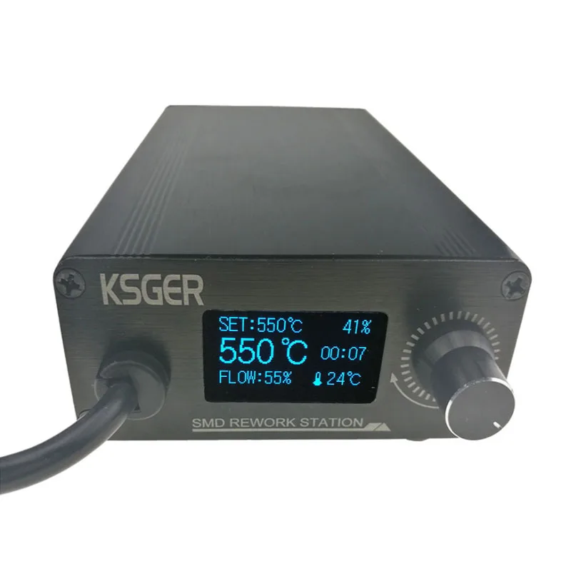 KSGER 700 Вт горячего воздуха железная станция DIY OLED T12 ручка регулируемое электрическое сопло стенд сушилка сварочные инструменты Новинка