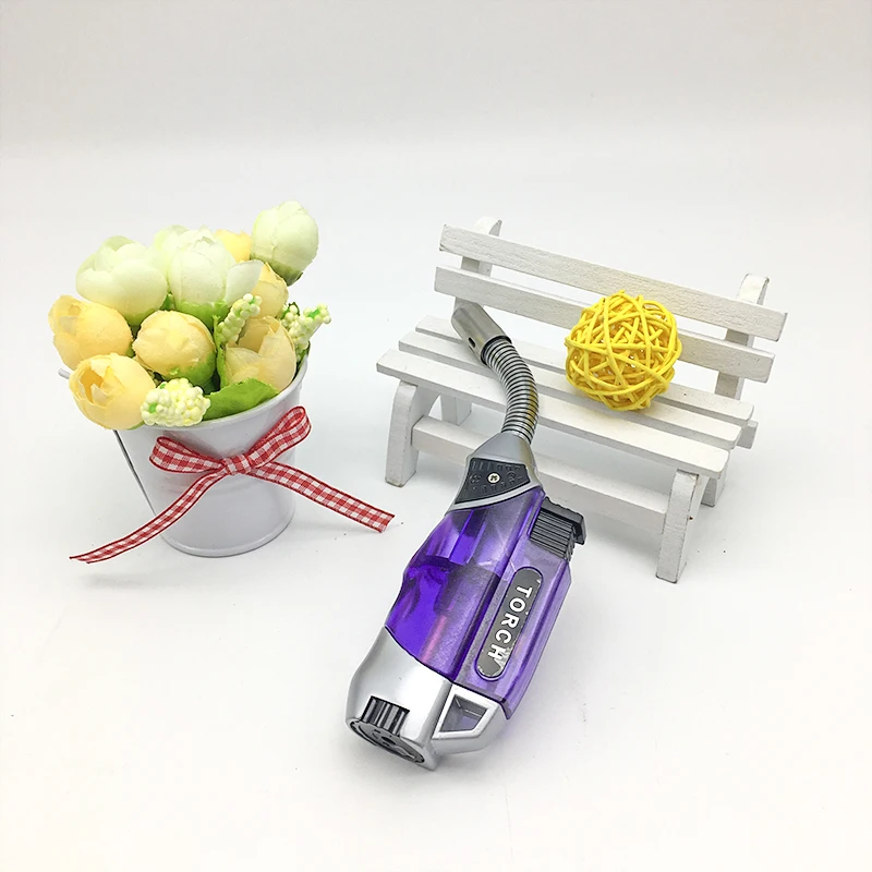 Новый дизайн многоразовая газовая зажигалка самая горячая горелка струйная