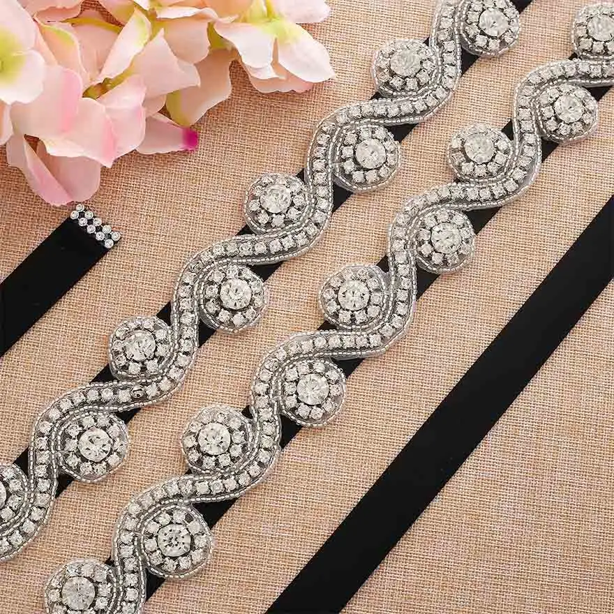 MOLANS специальная волна цветочный узор бриллианты ремни невесты для свадебного