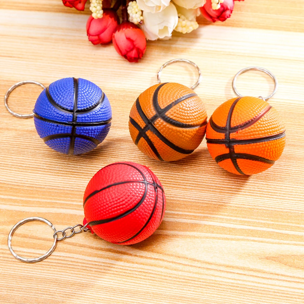 Милый модный брелок в форме баскетбольного мяча от стресса|bag ornament|key ring bagkeychain key |