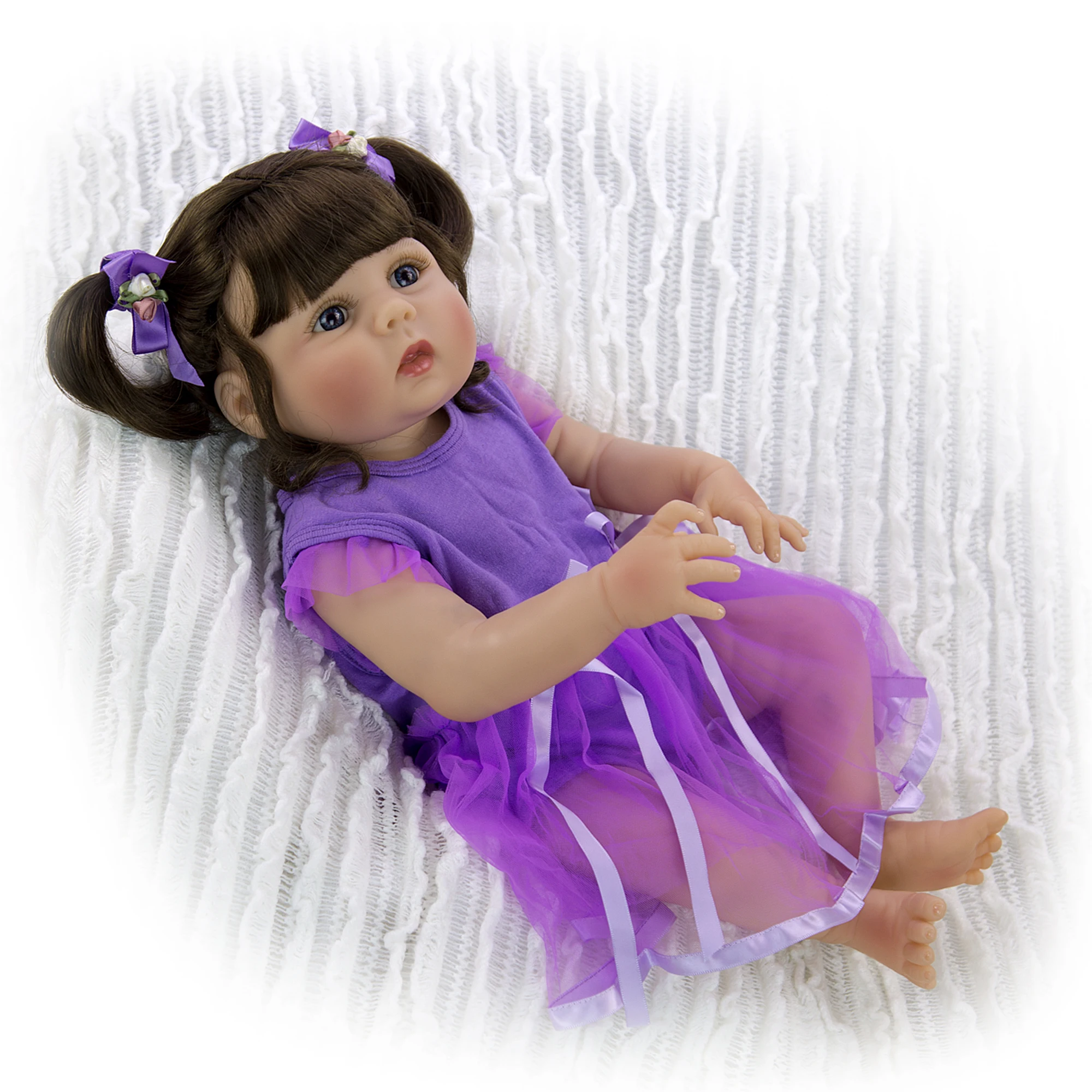 KEIUMI Новый Reborn Boneca всего тела силиконовые куклы 23 дюйма 57 см Baby DOLL Игрушки для