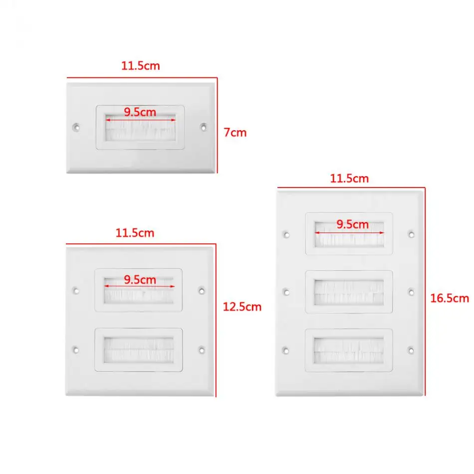 1 шт. пластиковая настенная щетка для защиты от пыли|wall switch plate covers|wall switchpanel mount |