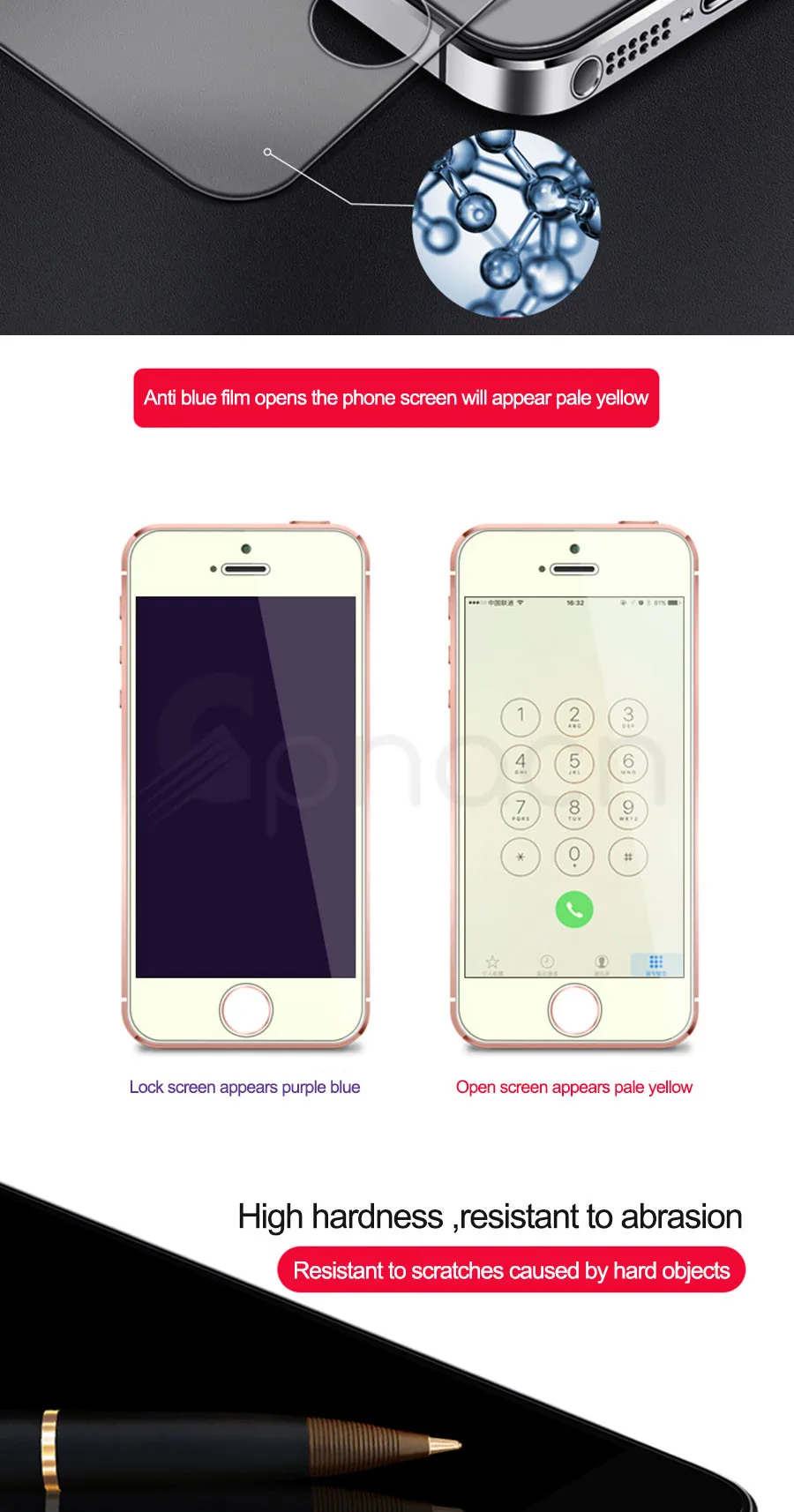 9H Защитное стекло для Apple iPhone 5S SE 5C 5 закаленное защитное стекло для экрана Анти-взрыв для iPhone 5 5S 4 4S Пленка чехол