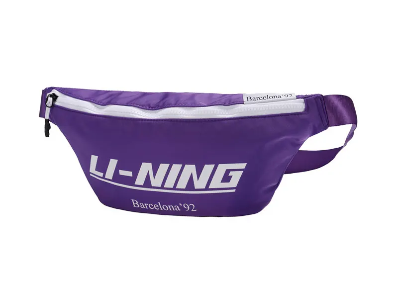 Li-Ning, трендовая поясная сумка, 400*60*170 мм, полиэстер, нейлон, классическая сумка для бега, подкладка, спортивные поясные сумки, ABLP042, BJY042