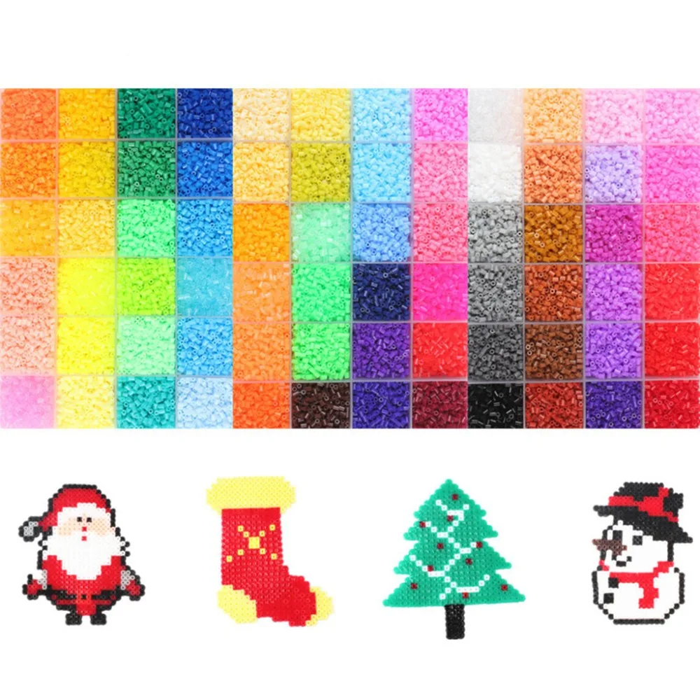 Пазлы Hama Beads 36000 шт./компл. 2 6 мм игрушки для детей 72 цвета бусины Perler развивающие |
