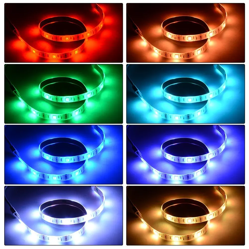4 шт. 0 5 м Bluetooth USB RGB 5050 Светодиодные ленты свет Smart App Управление гибкие ТВ фон