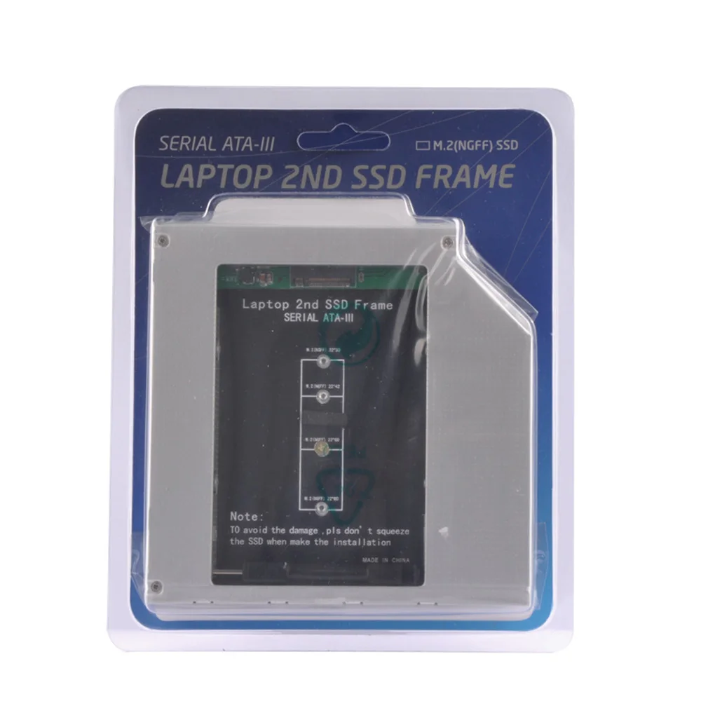 DeepFox алюминиевый NGFF M.2 M2 2nd HDD Caddy 12,7 мм SATA 3 Optibay жесткий диск корпус адаптер DVD HDD 2,5 SSD чехол для ноутбука