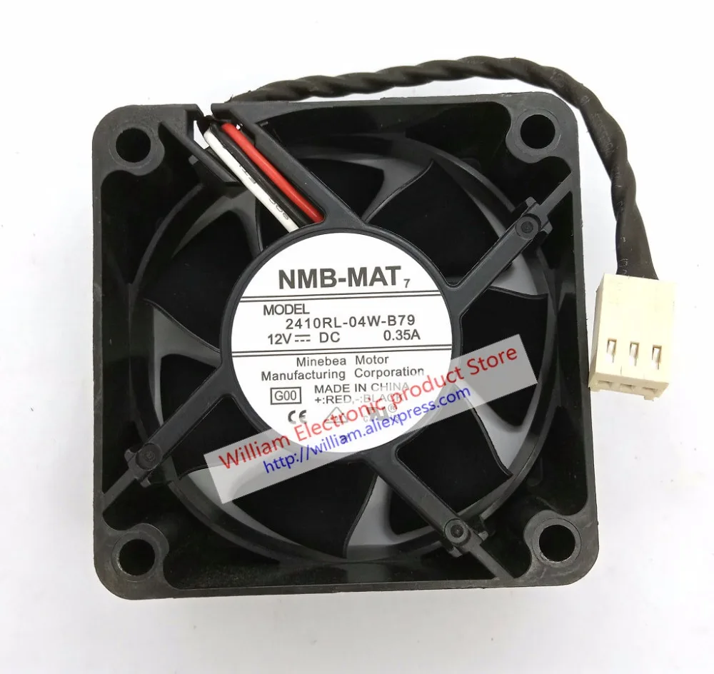 

Original NMB 2410RL-04W-B79 12V 0.35A 6cm 6025 dual ball bearing Alarm Signal cooling fan