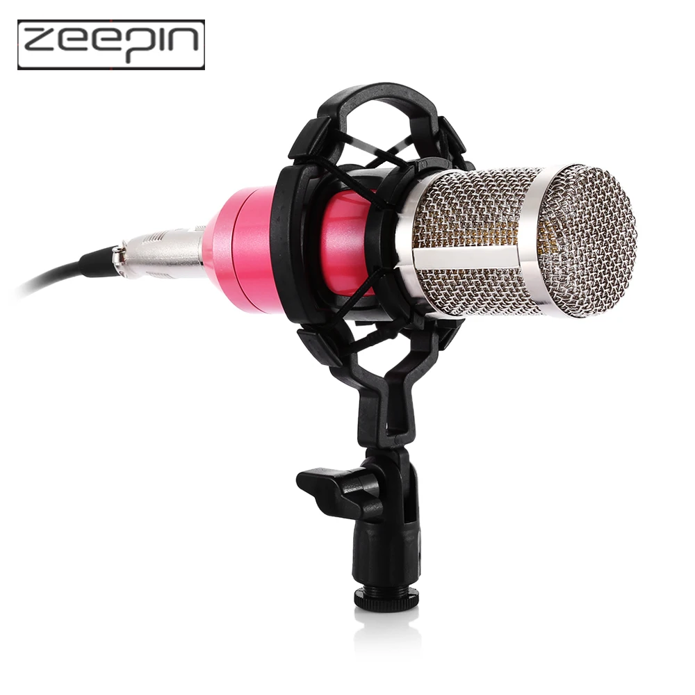 Professional BM 800 bm800 Condenser Sound Recording Microphone with Shock Mount for Radio Braodcasting Singing Black|sound recording