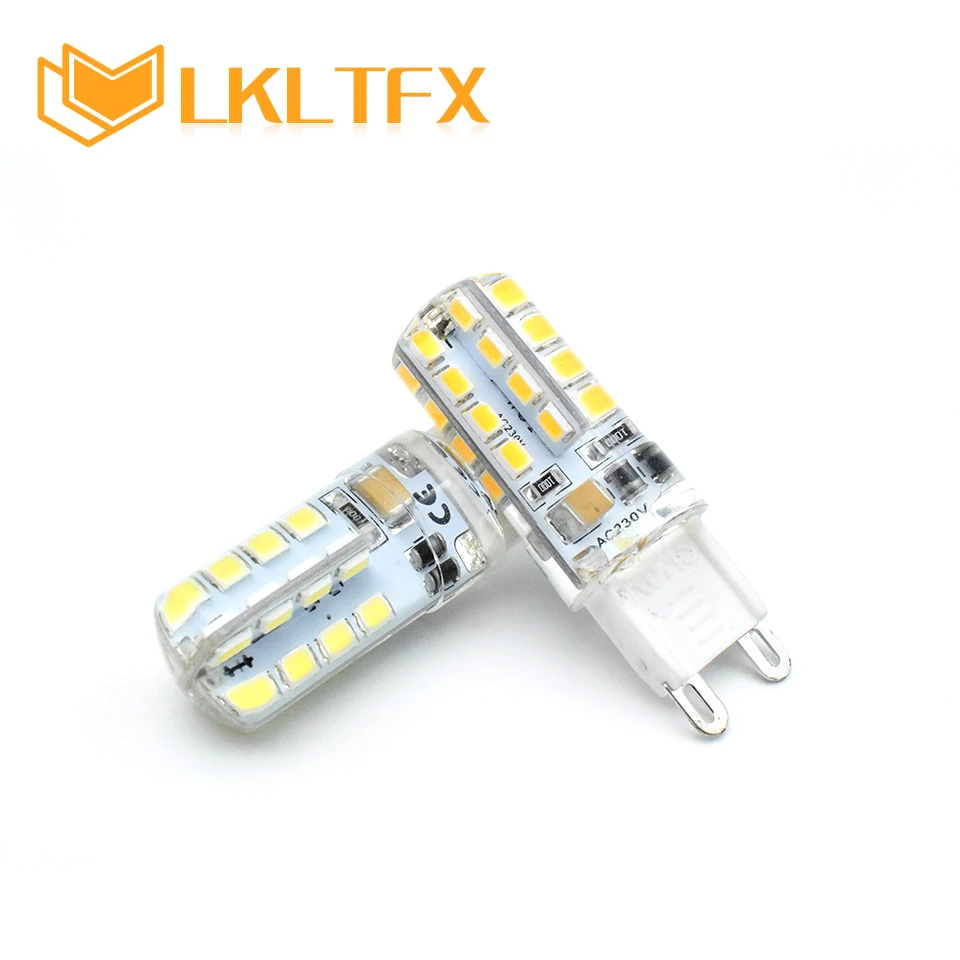 Светодиодная лампа LKLTFX G9 220 В перем. Тока SMD 3014 2835 светодиодная с силиконовым