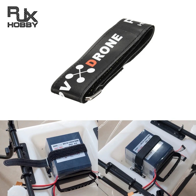 RJX нескользящей прорезиненной сплав с ремешком и пряжкой 700/650/600/550/500x38mm для RC
