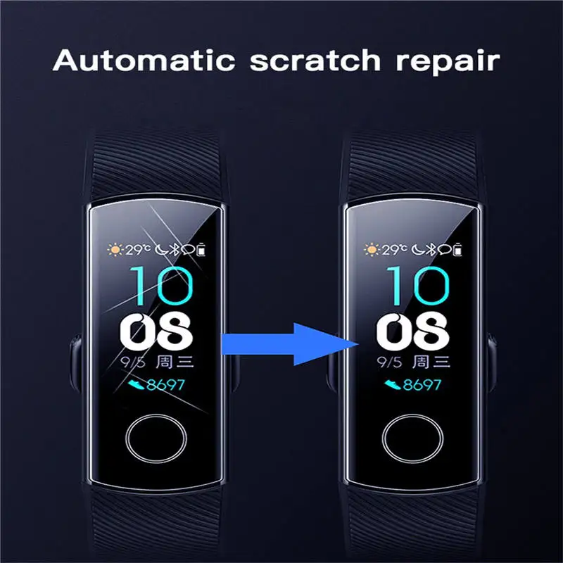 2/5 шт Защитная пленка для Huawei Honor Band 4 ТПУ взрывоустойчивая с защитой от царапин