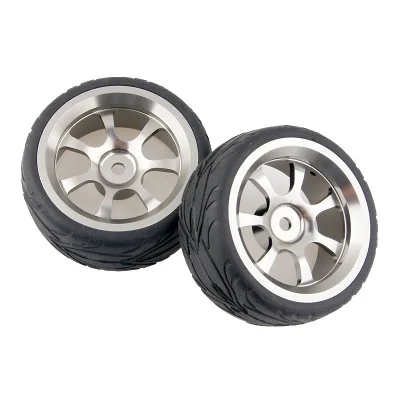 4 шт./компл. Run Flat RC Car Black Rubber Tyre Wheel Tire meta wheel для 1/10 On Road HSP Tamiya HPI Kyosho запчасти 1/10|tire