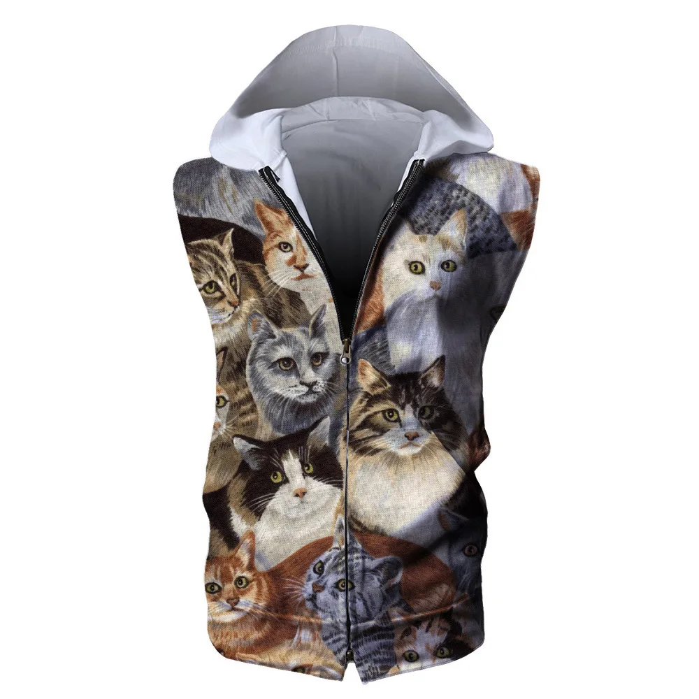 hoody hooded Raisvern толстовки для мужчин женщин дьявол невесты череп головы 3D печати кофты на молнии унисекс Мужские толстовки без рукавов топы 3XL - Цвет: hoody hooded