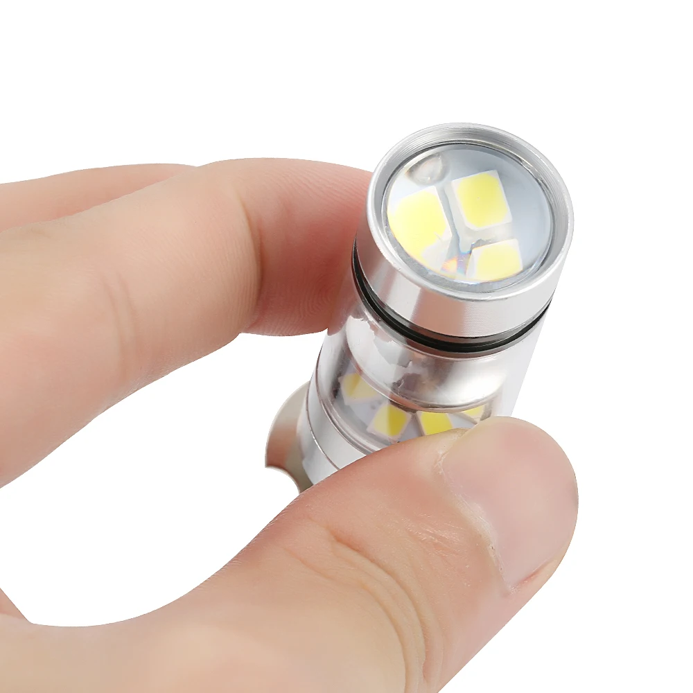 2 шт. H3 светодиодный туман светильник 100W супер яркий прожектор светильник 20smd 6500K Автомобильные фары дневного света светильник дальнего света лампы Белый 12/24V