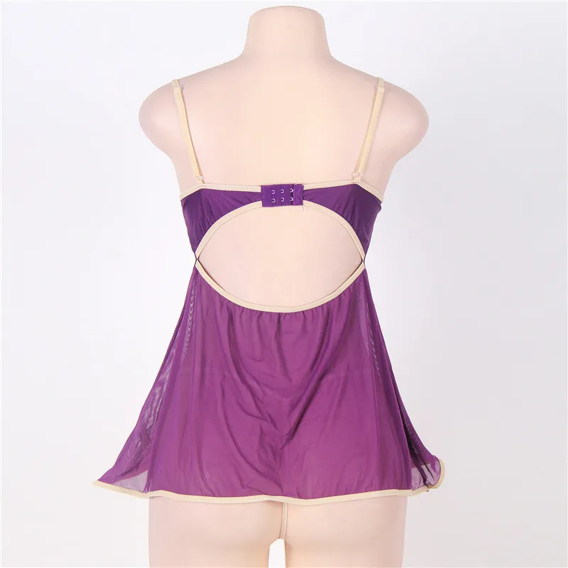 TryMeOn Lenceria Sexi Para Mujer прозрачная Детская кукла с открытой спиной сексуальное нижнее