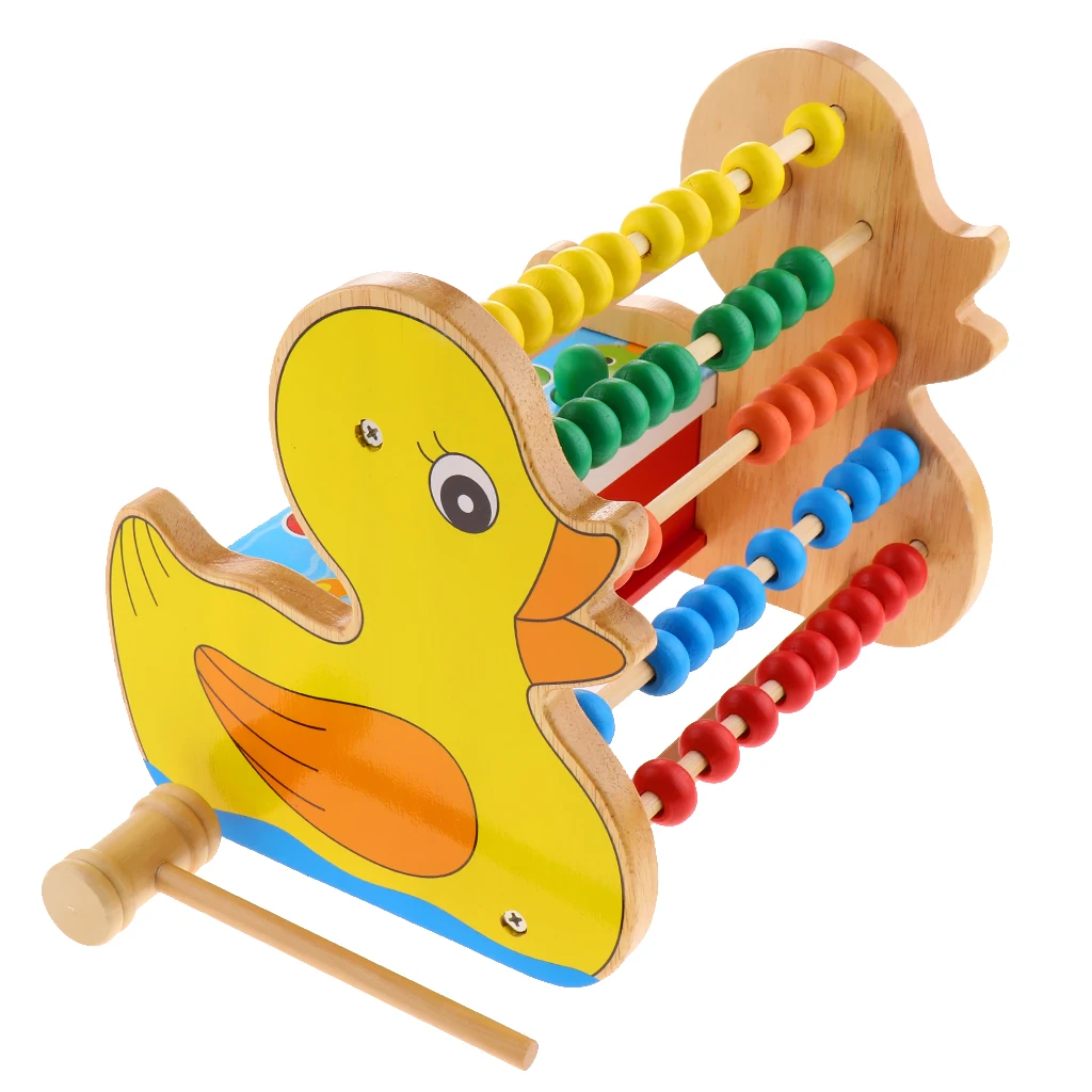 Детские деревянные компьютерные стойки с 50 бусинами развивающие игрушки для