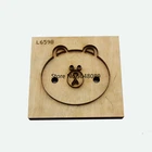 Японское стальное лезвие, резак для высечки кожи, медведь, животное, форма для ножа, подвеска, инструменты для высечки кожи