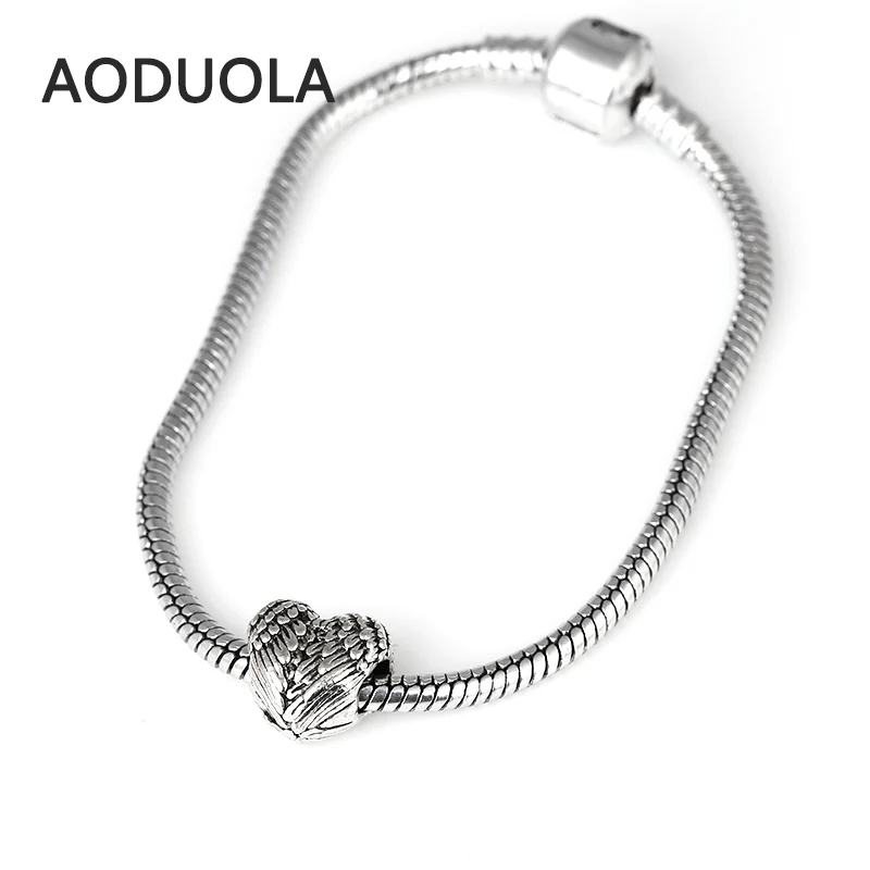 10 шт. в партии подвеска крыло сердца ангела бусины для самостоятельного