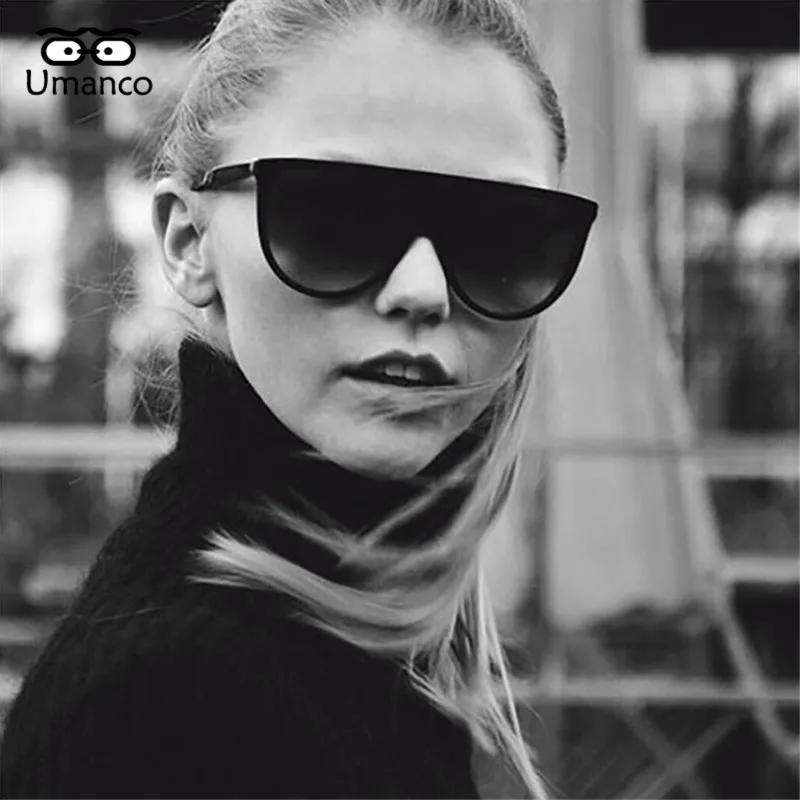 Umanco 2021 Новые Модные Винтажные Большие зеркальные солнцезащитные очки для женщин
