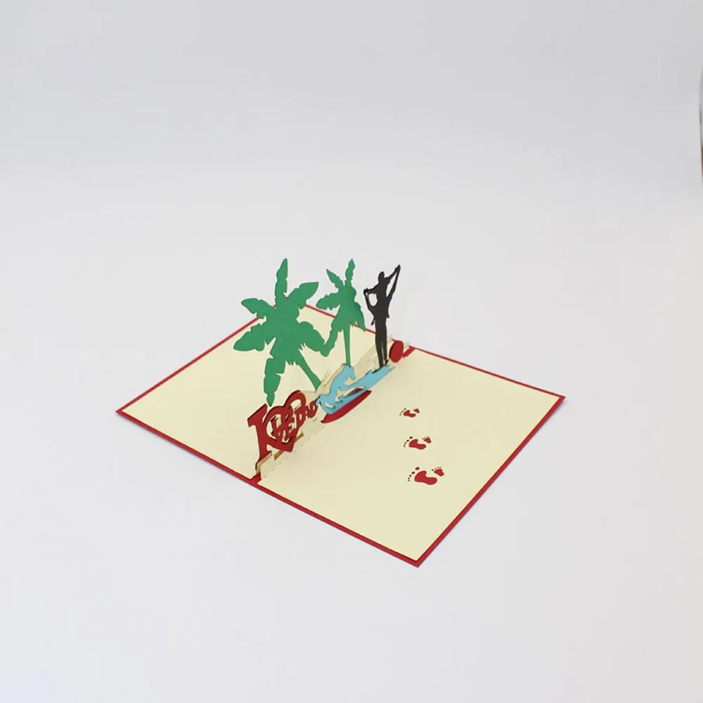 3D всплывающие карты валентинка влюбленный с днем рождения поздравительные открытки для юбилея Carte Se Voeux# B0
