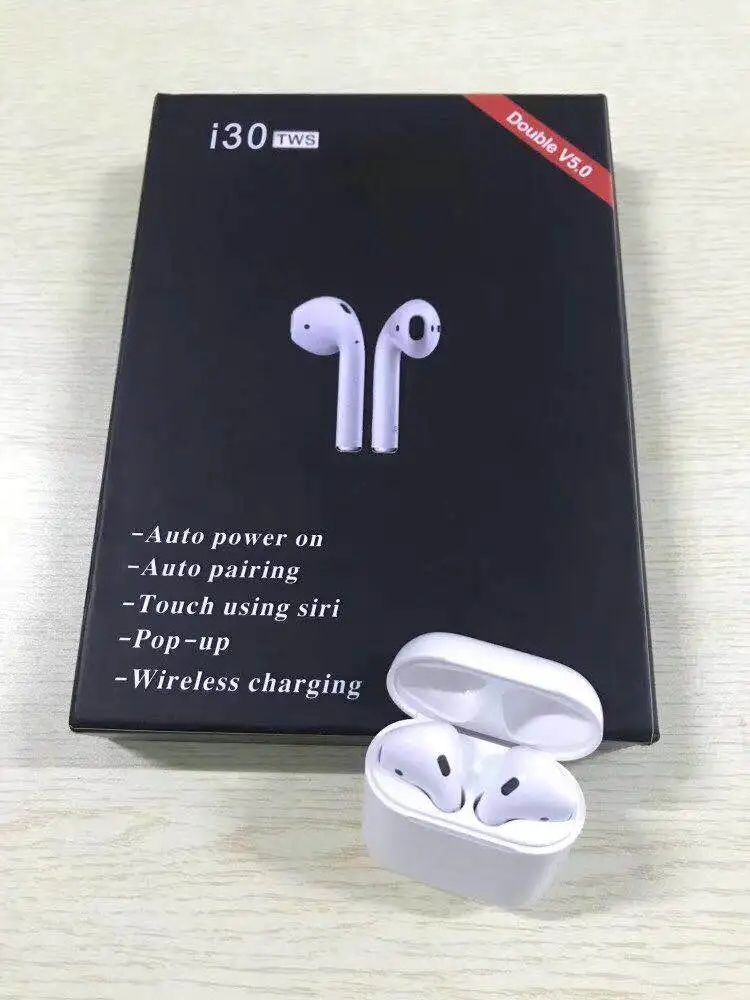2019 всплывающее окно i30 наушники вкладыши TWS Bluetooth 5 0 4D супер бас Беспроводной