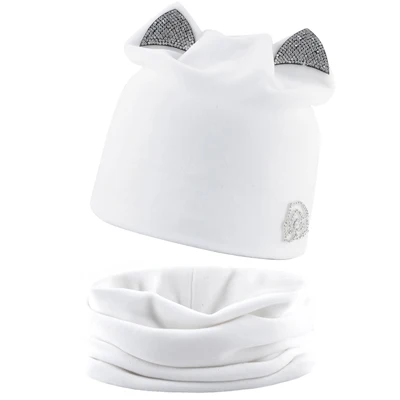 TQMSMY,, кошачьи ушки, Skullies, шапки бини, зимняя вязаная шапка, шарф, зимние шапки для женщин, шапки Gorras Bonnet, маска с костью, шапки DH28T - Цвет: T-WE