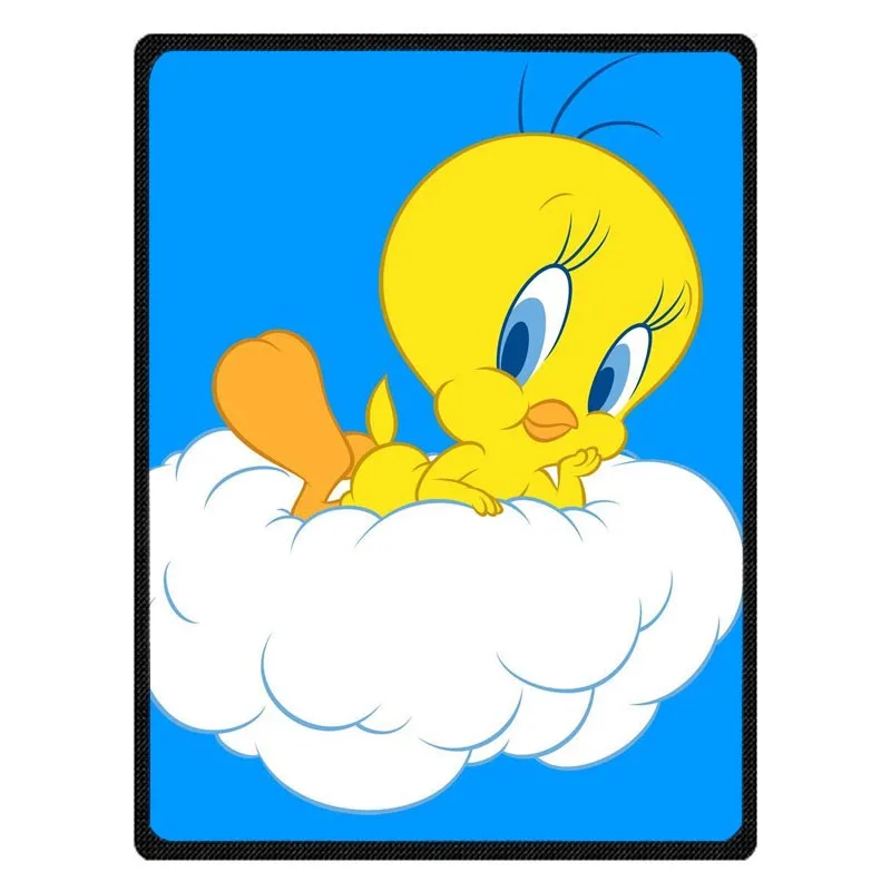 Soft Winter Warm Sofa Plaid Coral Fleece Bed Blanket Tweety Bird Printed Plane Travel Throw Blankets Free Shipping | Дом и сад