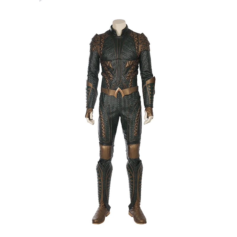 MANLUYUNXIAO Justice League Arthur Curry Aquaman карнавальный костюм костюмы на Хэллоуин для Мужчин зеленый комбинезон костюм аквамена - Цвет: Full set