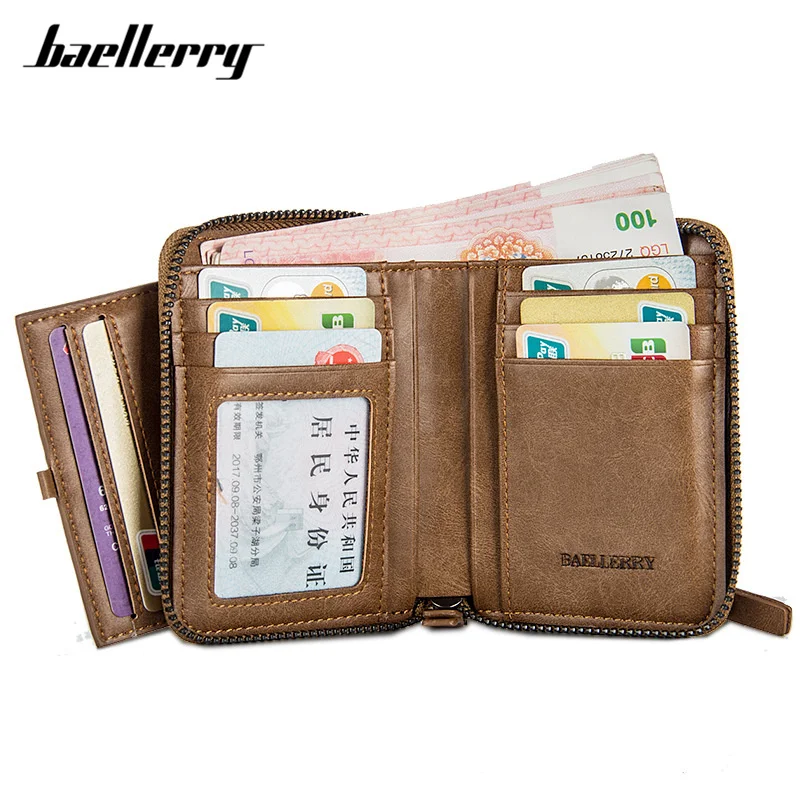 Высококачественные мужские кошельки Baellerry держатель для визиток бумажник