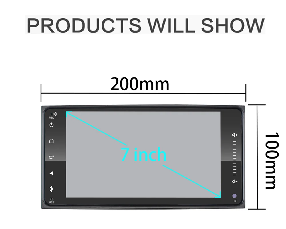 2din Android 8,1 универсальный автомобильный DVD для Toyota Corolla Camry Crown RAV4 автомобильный Радио gps навигация Bluetooth WiFi мультимедийный проигрыватель