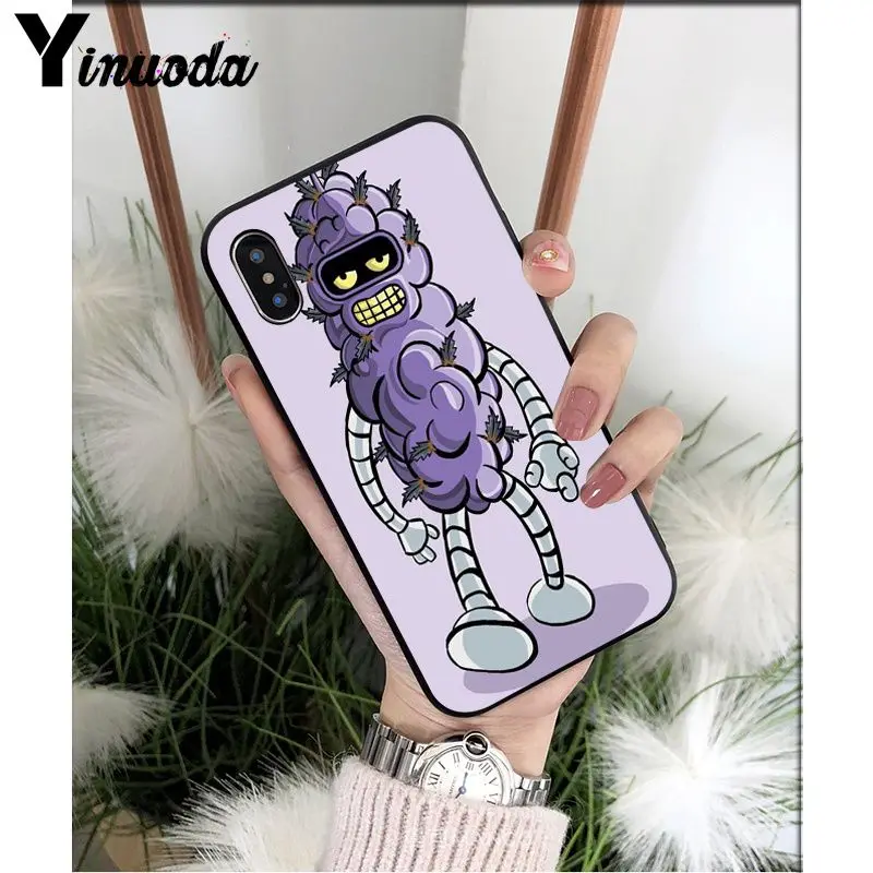 A5 Yinuoda Futurama Bender ТПУ Мягкий силиконовый чехол для телефона чехол для Apple iPhone 8 7 6 6S Plus X XS MAX 5 5S SE XR Чехол для мобильного телефона s - Цвет: A5