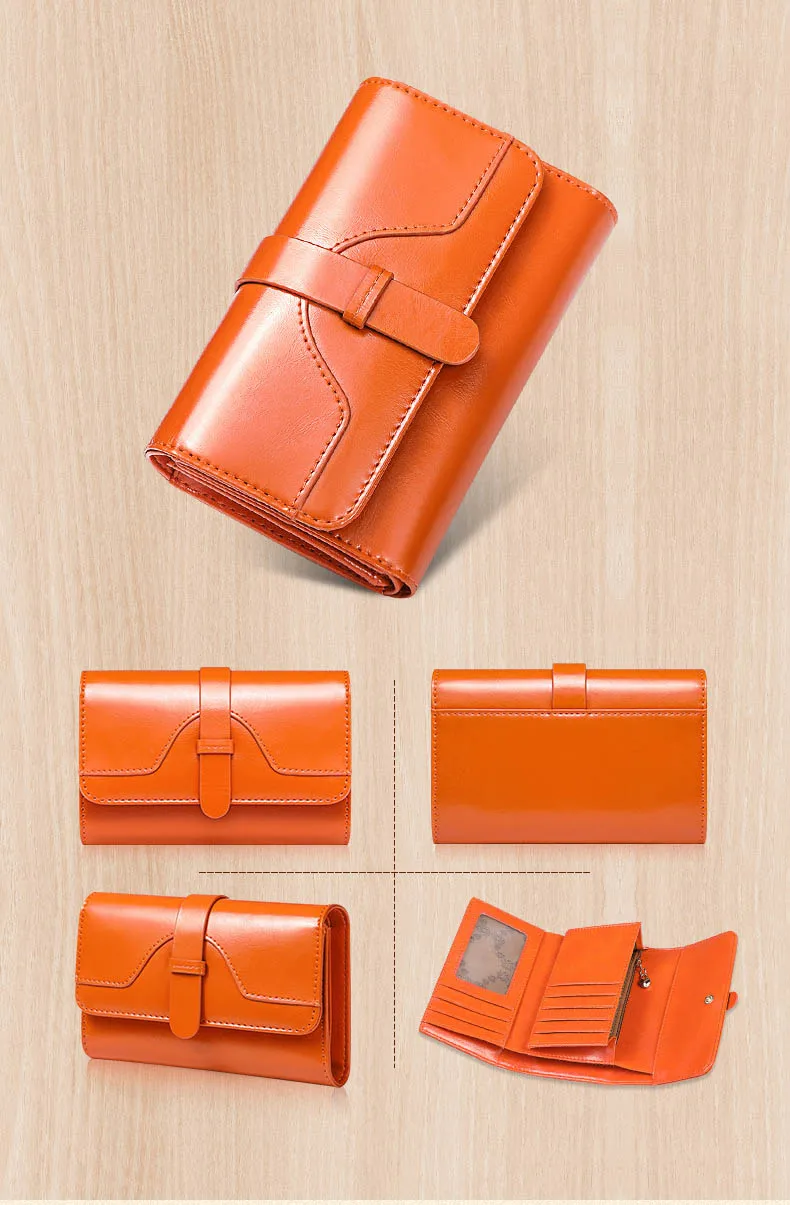 Mara's Dream кошелек женский из натуральной масляной кожи женские кошельки сплошной цвет короткий небольшой кошелек на застежке женский кошелек держатель для карт кошельки