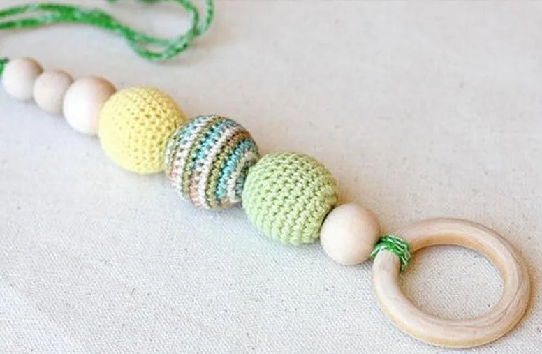 180 шт Разноцветные Бусины DIY деревянные бусы для вязания крючком Набор diy ожерелье для кормления, Детские прорезывания зубов, Рождественский подарок