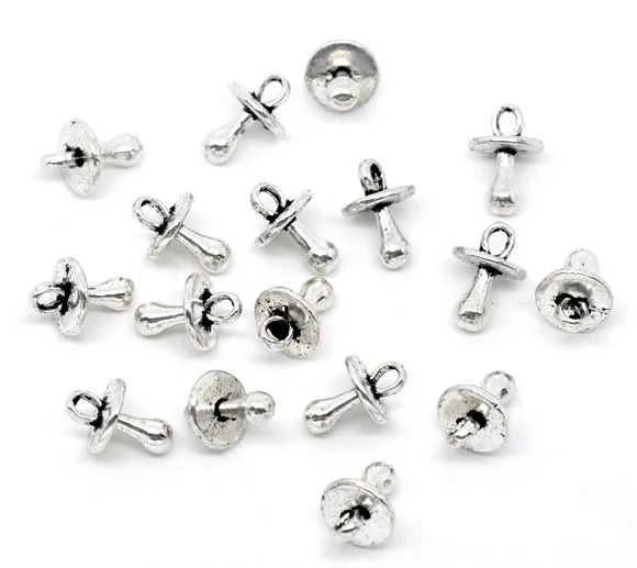 DoreenBeads подвески из цинкового металлического сплава соска серебристого цвета 13 0