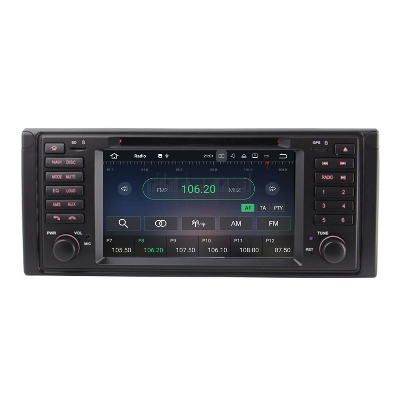 7 &quot2 Din 1024*600 четырехъядерный Android 9 1 автомобильный dvd-плеер GPS радио для BMW 5 серии X5