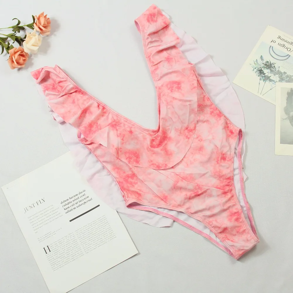 2019 Новый Одна деталь купальник сексуальный с принтом цветами купальники Для