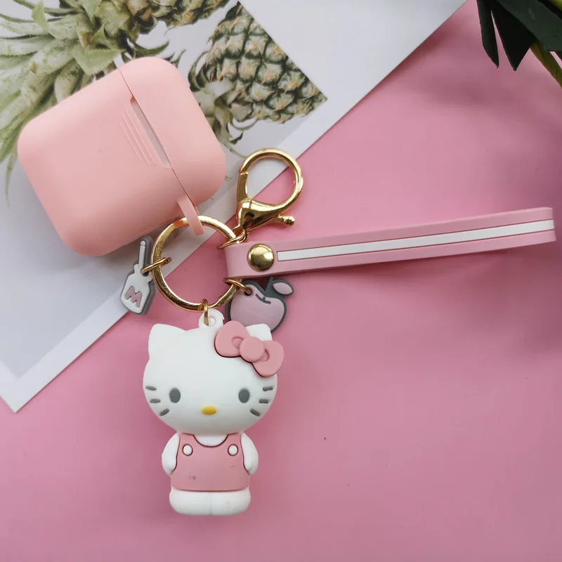 Силиконовый чехол для Apple Airpods милый мультфильм Хелло Китти Мелодия Кролик Собака