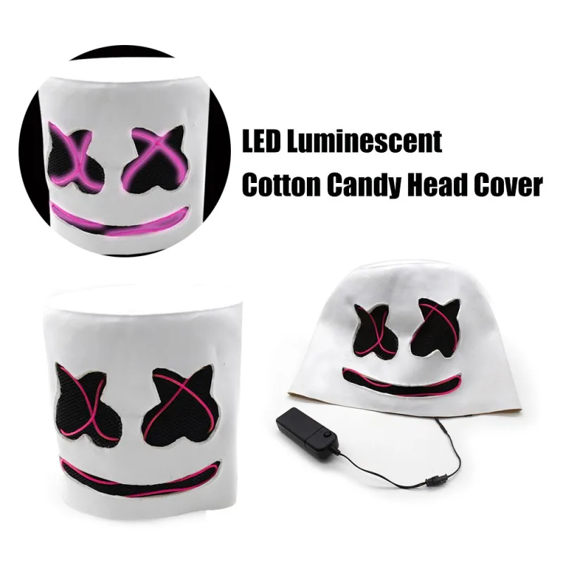 LED DJ музыка светящиеся маски партии маскарад маски анфас Обложка Головные уборы для взрослых Косплэй Хэллоуин фестиваль вечеринок