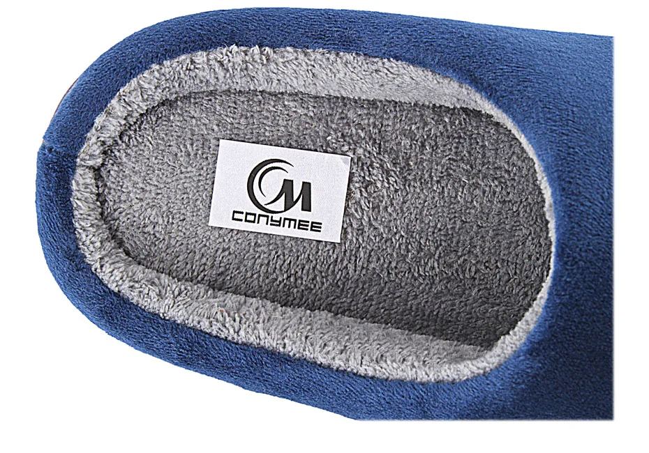 ShoeFurry/домашние тапочки; хлопковая обувь; коллекция года; зимние домашние тапочки с рисунком кота; мужские Нескользящие мягкие тапочки; теплые плюшевые Тапочки Мужские тапочки для спальни Осень сгущает обувь